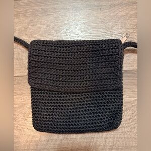 The Sak Black Crochet Bag